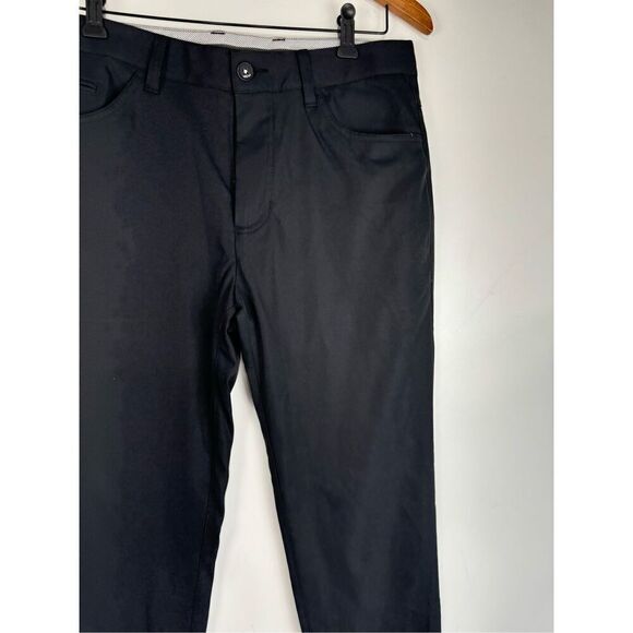 Adidas Men's Adi Pure Straight Chino Pants Black Size 30x32 - Picture 2 of 7